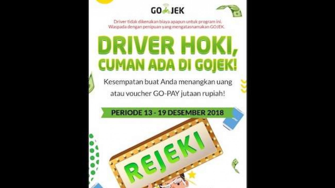 Program undian GOJEK Driver Hoki.