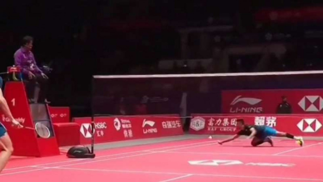 Sameer Verma terjungkal dismes Shi Yuqi.