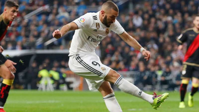 Striker Real Madrid, Karim Benzema.