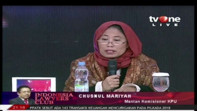 Chusnul Mariyah mantan Komisioner KPU