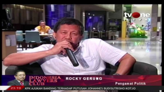 Pengamat politik Rocky Gerung