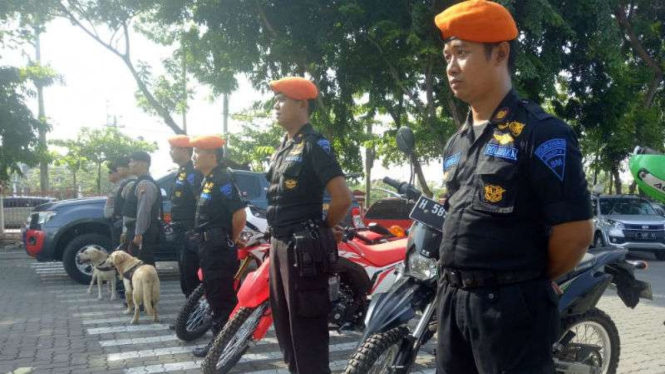 Apel gelar pasukan Nataru PT Kereta Api Daerah Operasional 4 Semarang, Jateng.