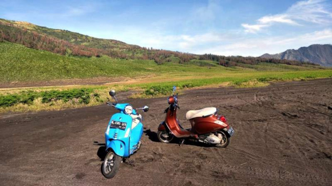 Acara touring Piaggio-Vespa ke Bromo, Jawa Timur