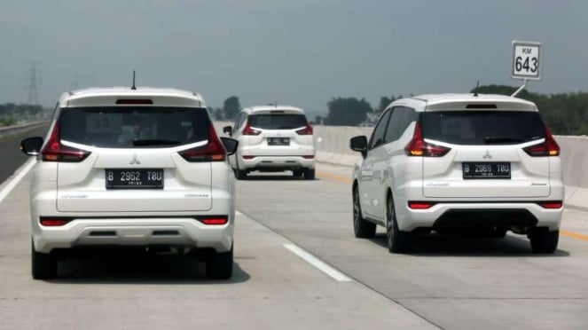 Mitsubishi Xpander saat mengikuti Ekspedisi Tol Trans Jawa 2018