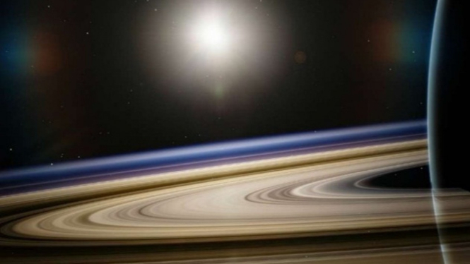 Ilustrasi cincin Saturnus.