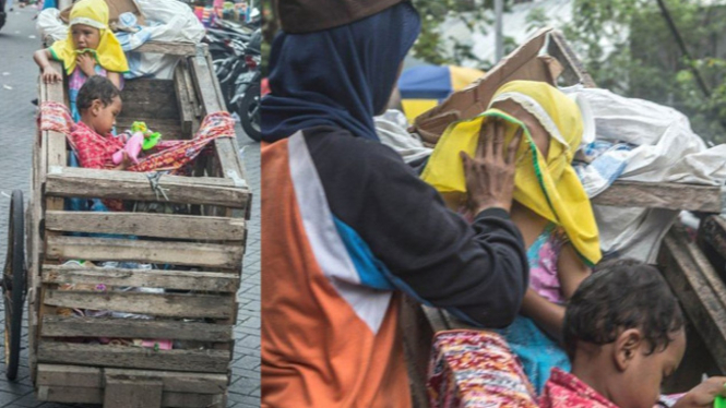 Potret Perjuangan Seorang Ibu Bekerja dan Menjaga Anaknya