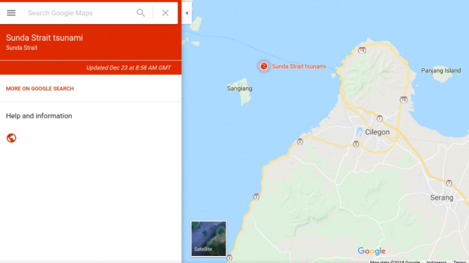 Tsunami Banten Google aktifkan fitur SOS di Google Search