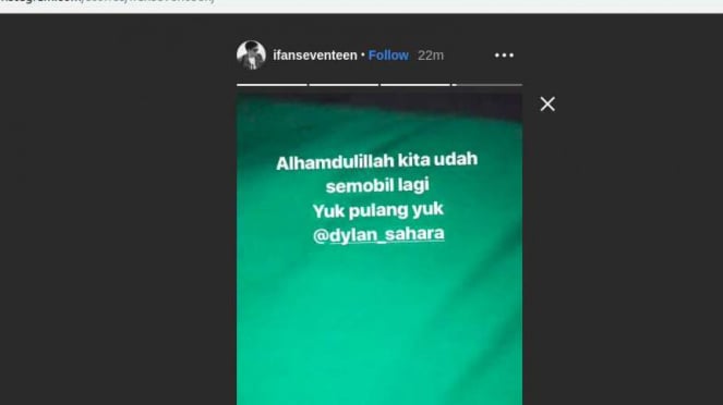 Instastory Ifan Seventeen