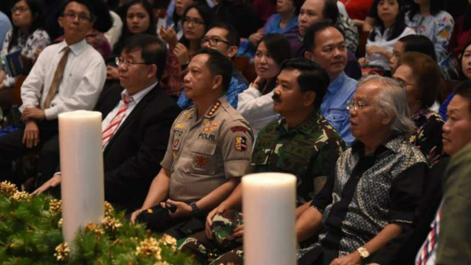 Panglima Marsekal TNI Hadi Tjahjanto dan Kapolri Jenderal Polisi Tito Karnavian.