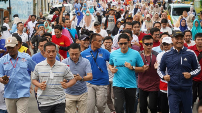 Cawapres nomor urut 02 Sandiaga Uno kampanye di Kabupaten Sinjai