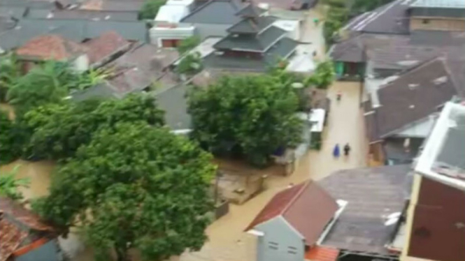 Rumah korban tsunami Banten terendam banjir