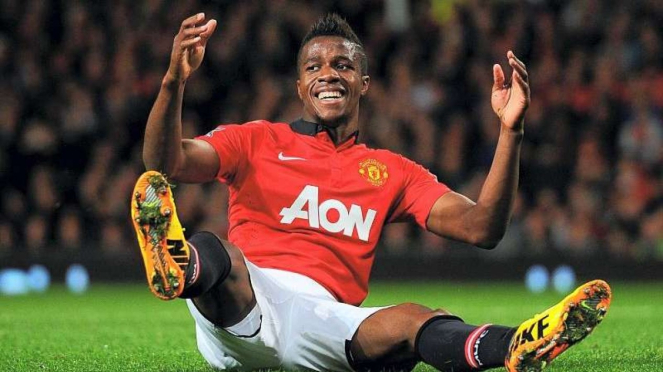 Wilfried Zaha saat masih memperkuat Manchester United