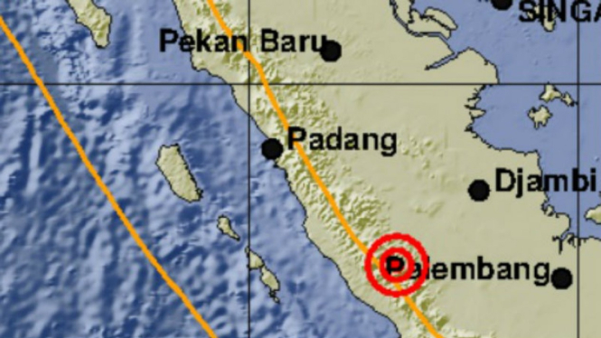 Bengkulu Diguncang Gempa Magnitude 5 7