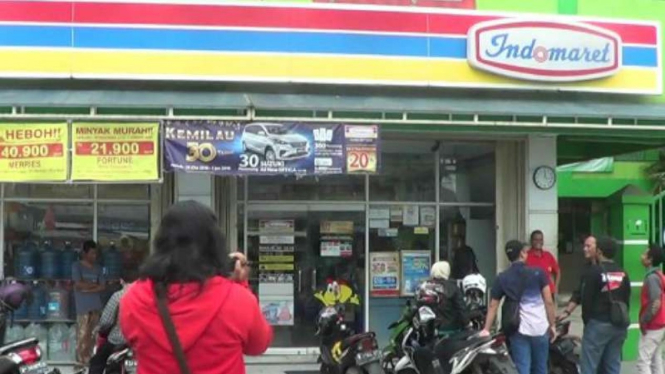 Karyawan Indomaret di sekap dan dirampok di Depok.