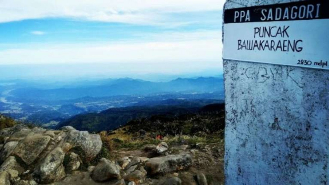 Gunung Bawakaraeng, Kabupaten Gowa, Sulawesi Selatan.