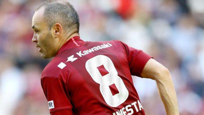 Gelandang Vissel Kobe, Andres Iniesta.