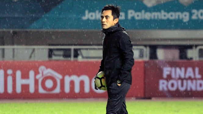 Pelatih PSS Sleman Seto Nurdiantoro saat berlaga di Liga 2 Indonesia