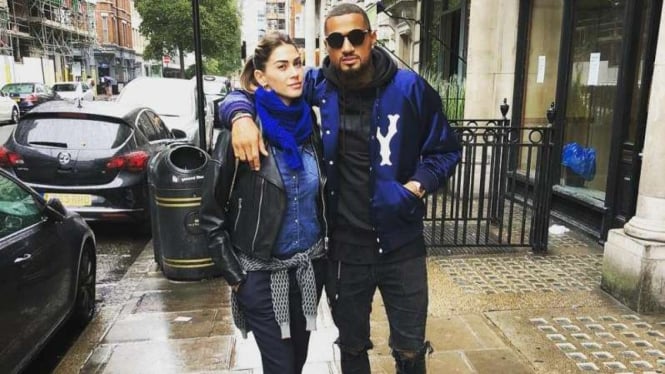 Kevin-Prince Boateng bersama sang kekasih Melissa Satta.