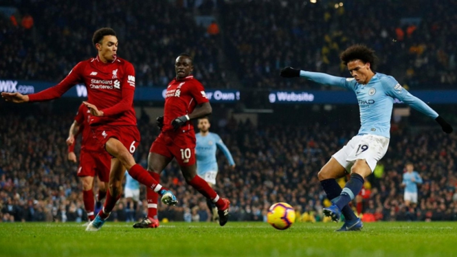 Pertandingan Manchester City vs Liverpool