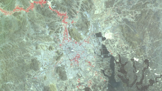 Citra kota Madinah dari satelit LAPAN A3/LAPAN-IPB 