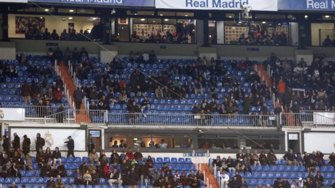 Kandang Real Madrid, Santiago Bernabeu, belakangan ini jadi lebih sepi.