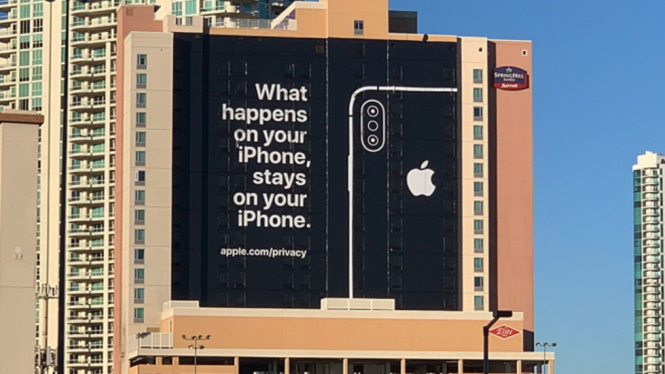 Promosi Apple menggunakan slogan Las Vegas