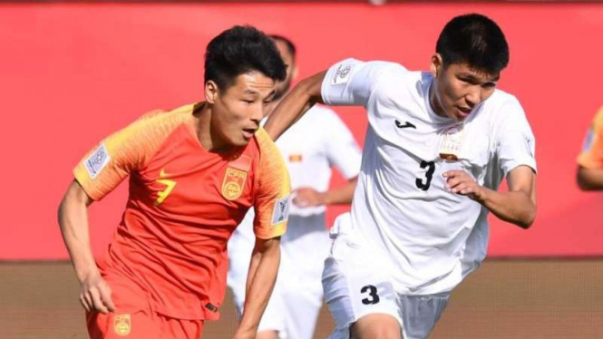 Pertandingan Piala Asia 2019 antara China melawan Kyrgyzstan
