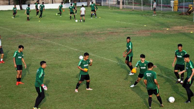 Sesi pemusatan latihan Timnas Indonesia U-22 di Jakarta