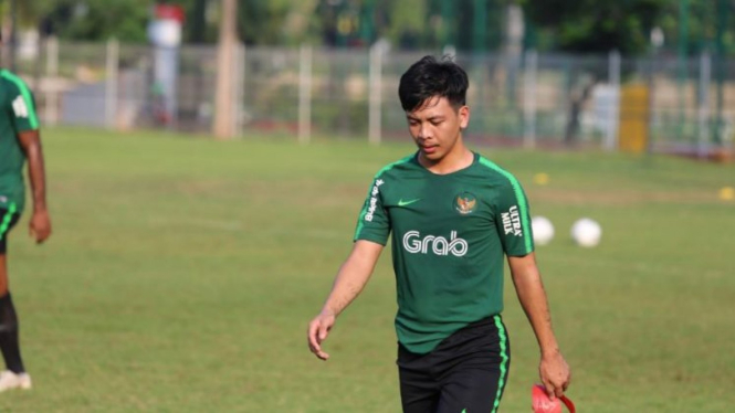 Wahyudi Hamisi ketika ikut seleksi Timnas Indonesia U-22