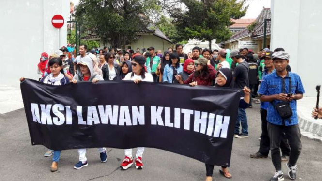 Aksi Antikekerasan Jalanan di Kantor Gubernur DIY, Rabu, 9 Januari 2019.