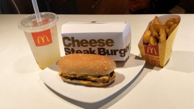 Cheese Steak Burger McDonald