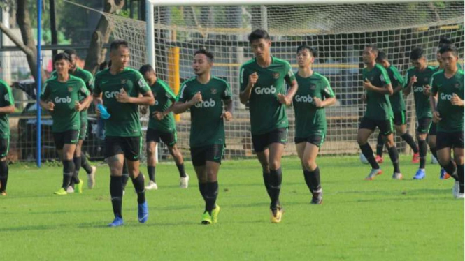 Latihan Timnas Indonesia U-22