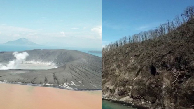 Begini Foto Kondisi Terkini Sekitar Gunung Anak Krakatau