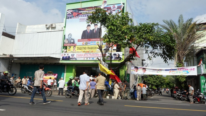 Posko pemenangan Prabowo-Sandiaga di Solo