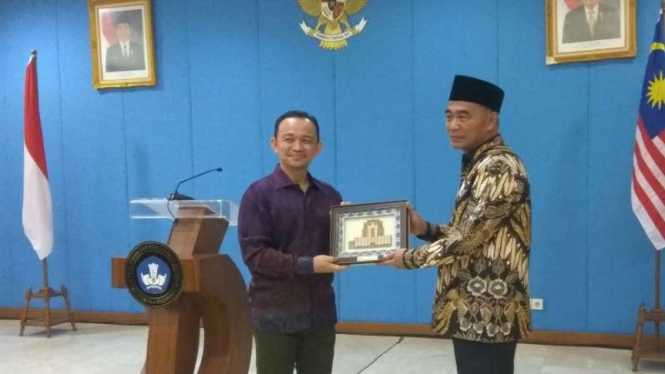 Menteri Pendidikan Malaysia Maszlee Malik bertemu Mendikbud Muhadjir Effendy