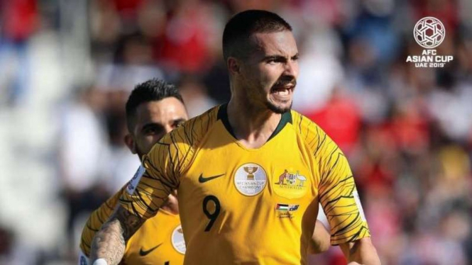 Bomber timnas Australia, Jamie MacLaren di laga Piala Asia 2019