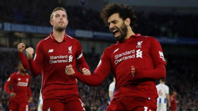 Selebrasi gol Mohamed Salah