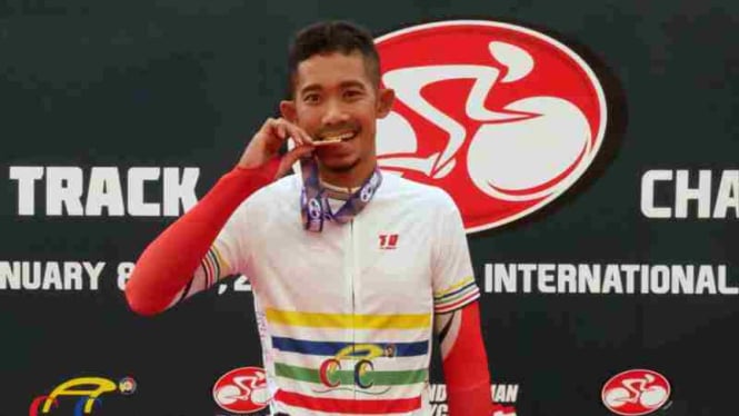 Pembalap sepeda Indonesia M. Fadli Imammudin