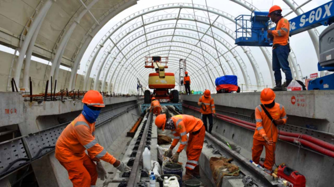 Progres Pembangunan LRT Jabodetabek