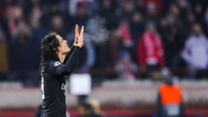 Penyerang Paris Saint-Germain (PSG), Edinson Cavani