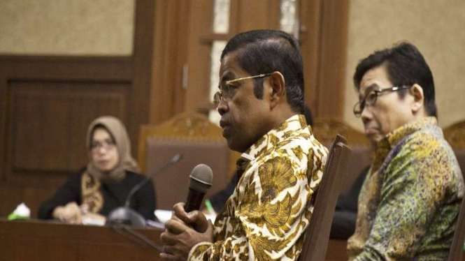 Idrus Marham saat menghadiri sidang di Pengadilan Tipikor, Jakarta, beberapa waktu lalu.