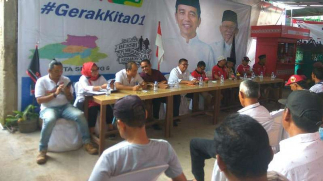 TKN Jokowi-Ma'ruf beri pembekalan relawan di Serang, Banten.