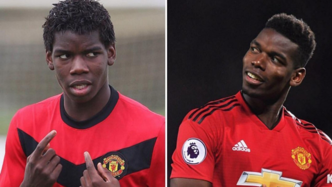 Foto #10yearschallenge Paul Pogba