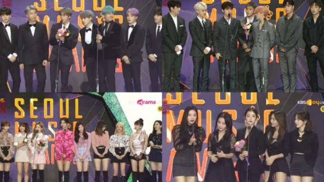 Para pemenang di ajang Seoul Music Awards 2019.