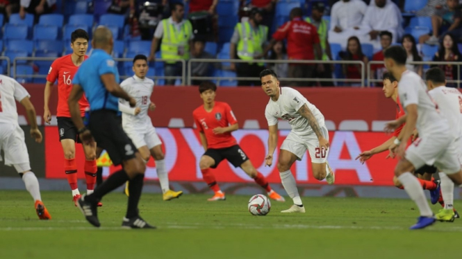 Timnas Filipina saat melawan Korea Selatan di Piala Asia 2019