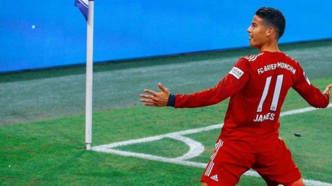 James Rodriguez saat membela Bayern Munich.