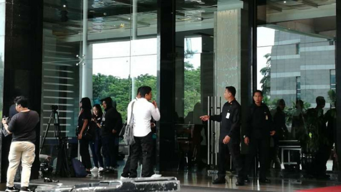 Pengamanan di Bidakara, Jakarta Selatan, jelang debat capres.