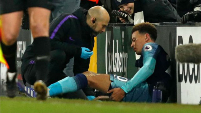 Gelandang Tottenham Hotspur, Dele Alli, cedera di laga lawan Fulham