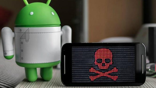 Ilustrasi malware Android