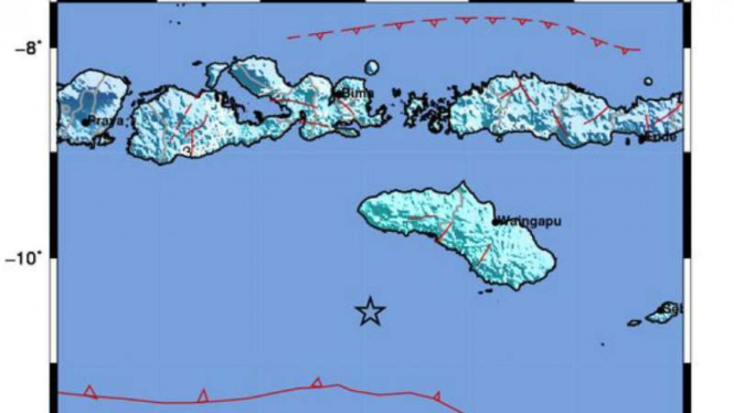 Gempabumi berkekuatan magnitudo 6,2 mengguncang sebagian wilayah Nusa Tenggara Timur pada pukul 06.59 WIB, Selasa, 22 Januari 2019.